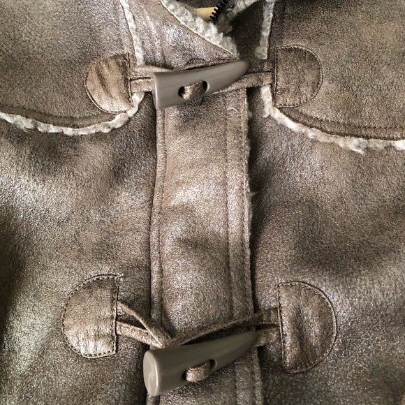 Kenneth Cole Vegan Leather Hooded Coat Jacket - Picture 3 of 16